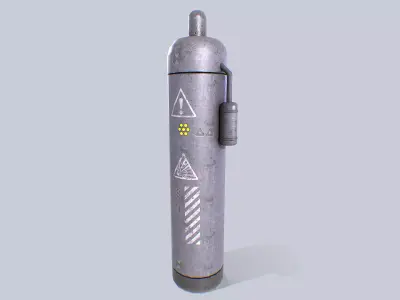 Sci fi gas tank Low-poly 3D model