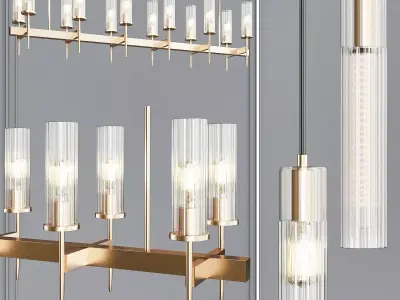  Papillon 1-Tier Lamp Low-poly 3D model