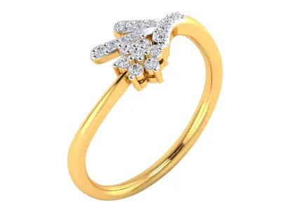  Women Ring Render 3dm STL MTL SLC JCD OBJ FBX Details 3D print model 18