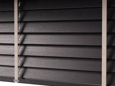 Wooden Blinds Set 41 3D model