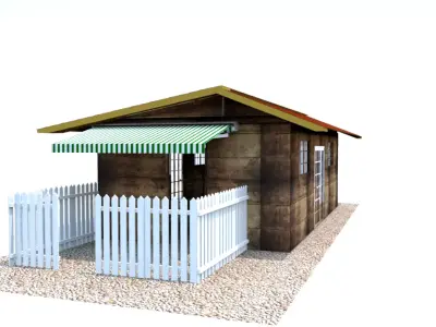 Wood House 3D model order