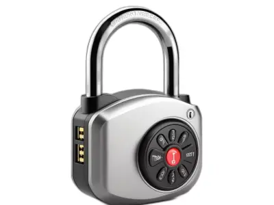 Modern Smart Padlock 3D Model Low-poly 3D model