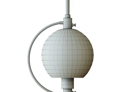 Hubbardton Forge Pluto Wide Dark Smoke Mini Pendant Low-poly 3D model