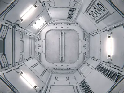 Space Capsule 01 PBR Low-poly 3D model