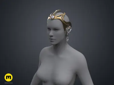 Garsa Fwips Headpiece - Star Wars Book of Boba Fett 3D print model