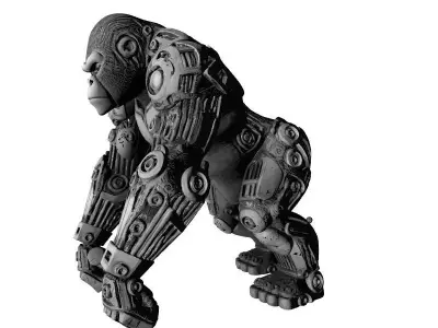 Robotic Gorilla Sci-Fi Model 3D print model