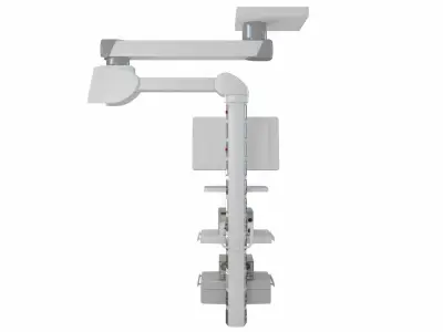 Column and Supply head Low-poly 3D model