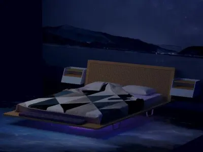 Flying bed 3D model
