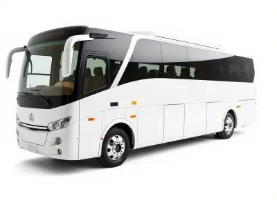 Modern Tourist Bus D Model Pack Low-poly 3D model