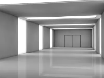Room Interior Low-poly 3D model