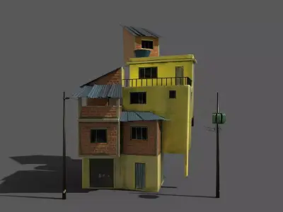 House 04 Low-poly 3D model