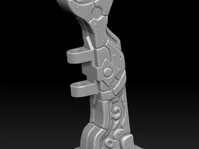 Fantasy fence door 3d print 3D print model