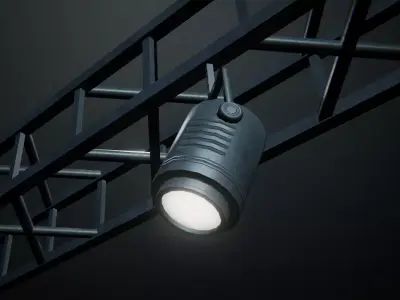 Spotlight and Structure Free low-poly 3D model