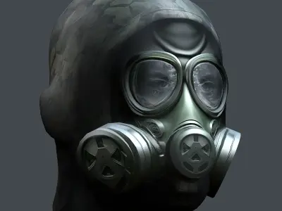 Helmet 3d model military combat Military Low-poly Low-poly 3D model