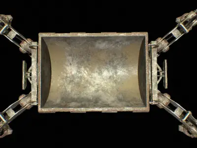 Next generation cargo robots Low-poly 3D model