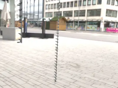 Iron Ladder for Concrete Poles - Object 126 Low-poly 3D model