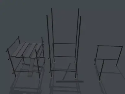 Modular Scaffolding Set Free low-poly 3D model