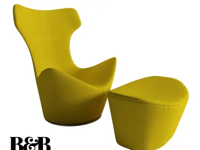 BB Italia Grande Papilio Free 3D model