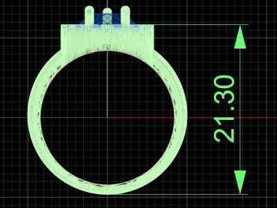 Jewelry ring 358 3D print model