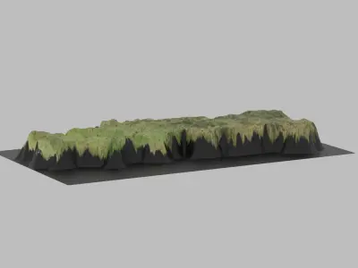 Portugal Map Country Low-poly 3D model