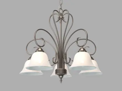 Finneytown 5 - Light Shaded Classic - Traditional Chandelier 3D model