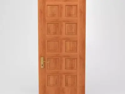 Panel Door 3D model purchase
