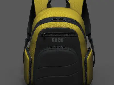 Backpack Camping bag baggage pockets product  Low-poly 3D model order