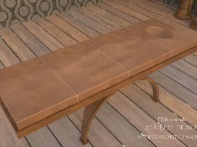 spa bed 3d model 3D model