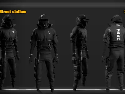 FBRC Street clothes_SET 01 / fbx _ zprj _ ssp _ max