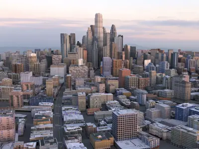 City 66 Low-poly 3D model