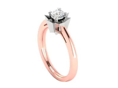 Women Ring  Render 3dm STL OBJ FBX Details 3D print model 120