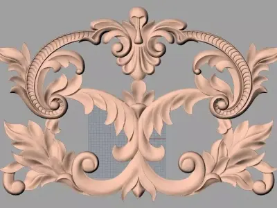 3D carved model furniture 3D design used for artcam aspire E779 3D model