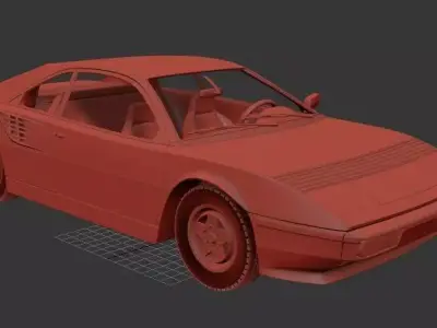 Ferrari Mondial 8 1980 3D print model