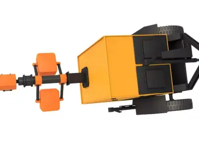 Mobile Traffic light 3D model