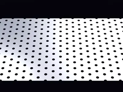 Perforated panel with 11 percent opening 25O94 3D model