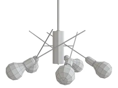 Interia IMPERIALE LED swivel pendant lamp low poly 3d model Low-poly 3D model