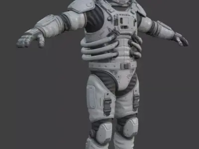Astronaut Spacesuit 3D Model 3D model