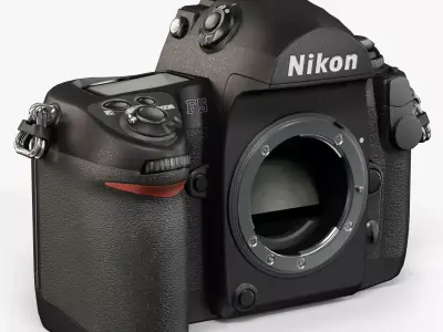 Nikon F6 Body 35mm film SLR camera Low-poly 3D model