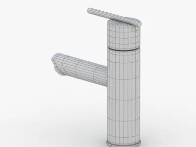 1665 - Water Tap Low-poly 3D model