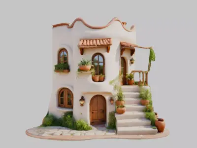 House Model Low-poly 3D model get