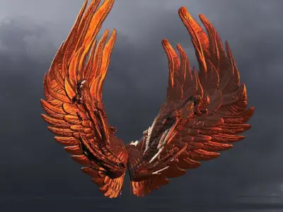 Dantes Creasant Wings 2  3D model