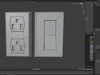 Free Wall outlets and switches pack Free low-poly 3D model