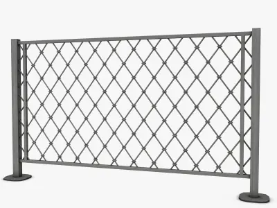 Metal Fence 3D model