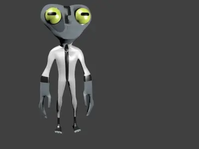 Grey matter Low-poly 3D model