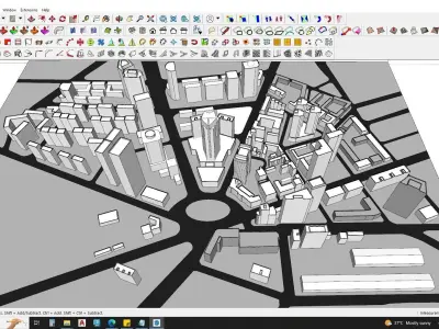 Highrise building Environment 3d model 3D model