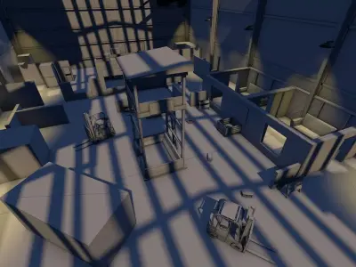 Military Map Low-poly 3D model