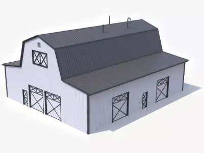 Farm Barn  19 PBR Low-poly 3D model