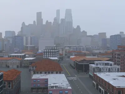 City 98 Low-poly 3D model