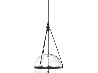 Alora Lighting PD306418MBWC LED Matte Black Harmony Lighting 3D model