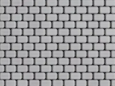 Modern Beveled Metal Bricks PBR Seamless Texture